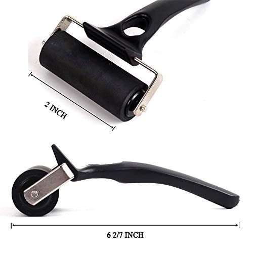 2 Rubber+Brayer+Roller+Construction+Printmaking