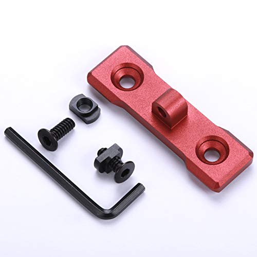 TuFok Mlok Bipod Adapter Mount - Tactical Bipod Mount Adaptor Attachment,fits AR15 M-Lok Rail Handguard,for Harris Sling Stud(Aluminum Red)