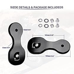 Sresk Motorcycle Mirror Drop Bracket Adapter Rear