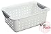 Sterilite 16228012 Small Ultra Basket White With Titanium Inserts - 2 Pack