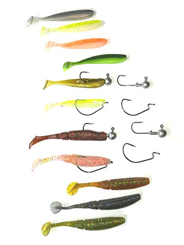 SANDAFishing Barsch & Forelle Gummifische 4cm 5cm 7cm Jigköpfe 1g 2g 3,5g 5g - Raubfisch Köder Box Angelzubehör Spinner… – Bild 5