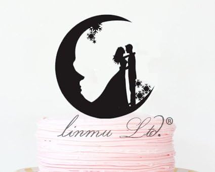 Wedding cake hat, under the moon cake love hat, acrylic custom cake hat, snow cake hat, love cake hat, the bride and groom cake hat. (5 inches)