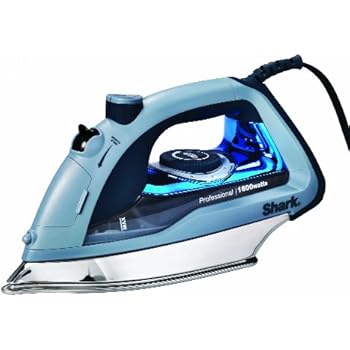 Shark Professional, Garment Steamer with Auto-Shut Off and Stainless Steel Soleplate, 1600 Watts Electric Steam Iron (GI405), Blue