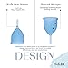Saalt Menstrual Cup 2-Pack - Premium Design - Most Comfortable Period Cup - #1 Active Cup - Wear for 12 Hours - Soft, Flexible, Reusable Medical-Grade Silicone - Made in USA