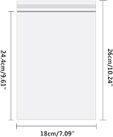 YOFADCI Resealable Clear Plastic Bags 7.1x10.2 100 pcs Sealed Thick Bag view 2