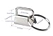 40Pcs Key Fob Hardware, Creatiee Metal Wristlet Sets with Key Rings Key Chains (1 Inch)