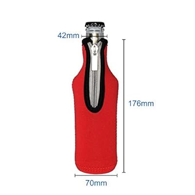 Amerzam Beer Bottle Coolies Extra Thick Neoprene Zipper Beer Bottle Cooler Sleeve
