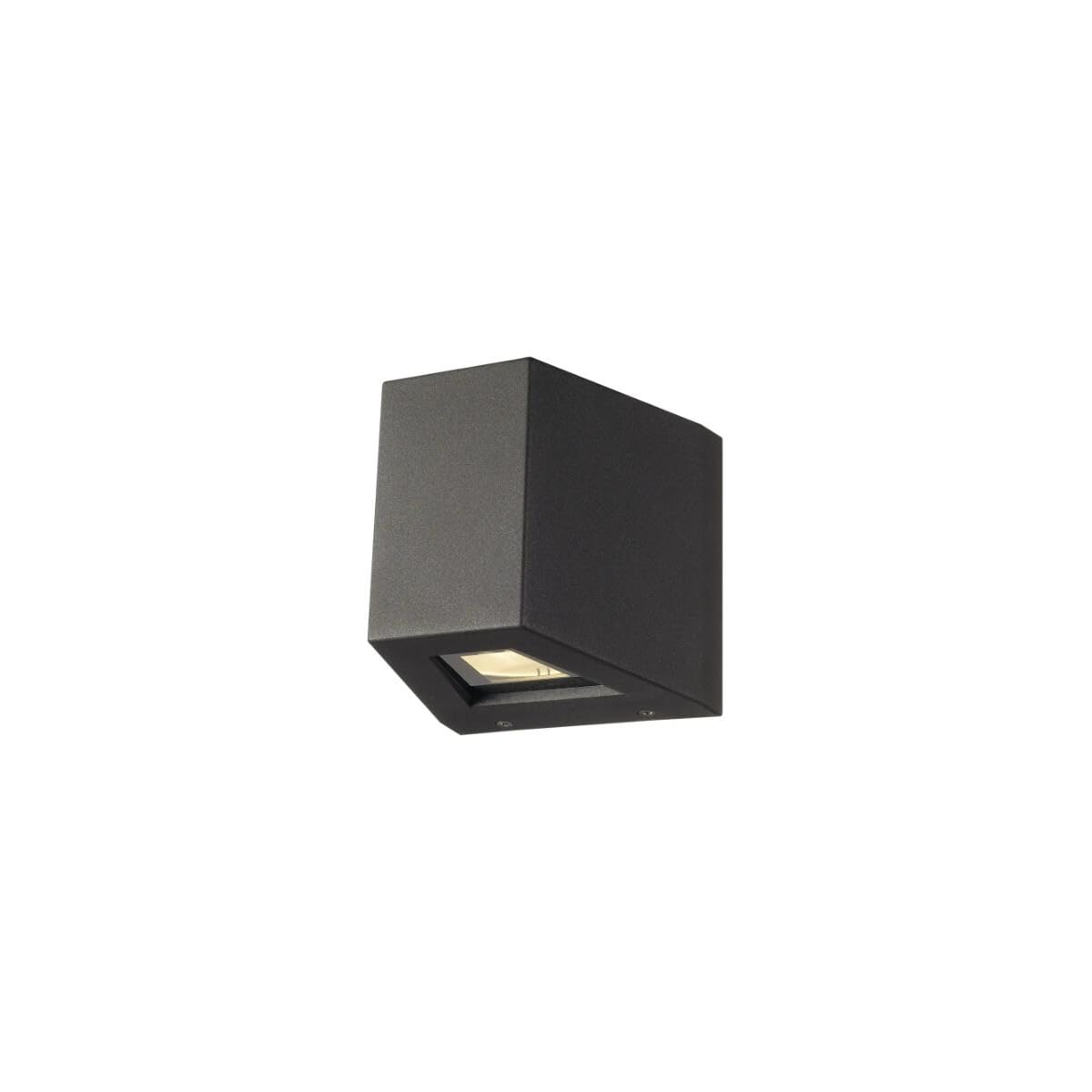 SLV Surface-Mounted Wall lightOUT-Beam/Illumination for Walls, Paths, entrances, Surface-Mounted Outdoor Light, Garden lamp / IP44 3000K 18W 50lm Anthracite 80 Degrees