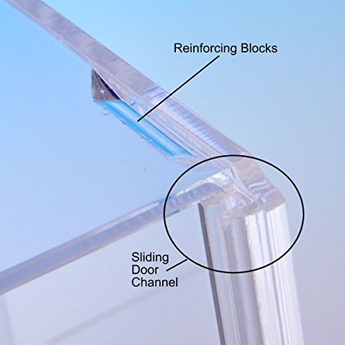 Display Case with Locking Back Door | Acrylic Case (SD213 (w/3 shelves) - 21-3/4H x 13-1/4W x 7-1/2D) - Thumbnail 5