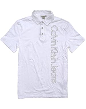Calvin Klein Men's Jersey Interlock Graphic Polo Shirt