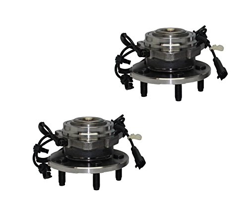 Pair Of Front Wheel Hubs & Bearings W/ ABS For 2002-2007 Jeep Liberty – FKG 513176 513177, 3-Yr Warranty