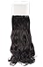 8Pcs 18 Clips 17-26 Inch Curly Straight Full Head Clip in on Hair Extensions Women Lady Hairpiece, Dark Brown #1