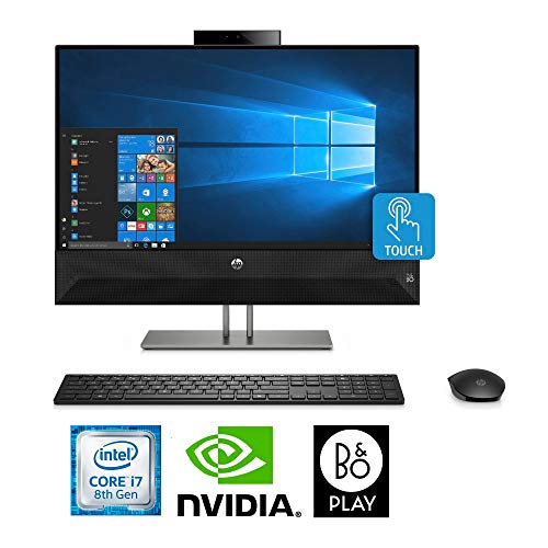 HP Pavilion 27″ QHD (2560 x 1440) IPS Touchscreen All-in-One Core i7-8700T 16GB 2TB HDD+256GB SSD NVIDIA 4GB (Renewed)