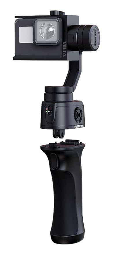 Freevision ActionCam Gimbal Vilta G -3 Achsen Schwebestativ (Stabilisator/Steadycam) für GoPro Hero 3, 4, 5, 6