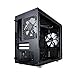 Fractal Design Nano S Window - Mini Tower Computer Case - ITX - Optimized for High Airflow and Silent Computing with ModuVent Technology -2x Fractal Design Dynamic X2 GP-14 Fans included -Black Window