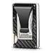 Carbon Fiber Minimalist Wallet for Men - RFID Blocking Credit Card Holder Metal Wallet- Money Clip Slim Front Pocket primary