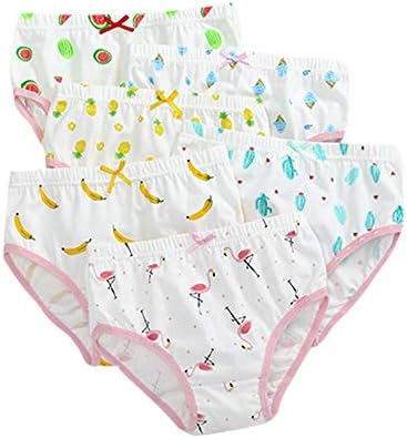 Inking Cotton Striped Underwear Girl Toddler Hipster Briefs 6-pack(4-5 years old)