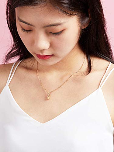 Zealmer Women 16K Gold Plated Pineapple Pendant Necklace