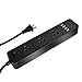 Elinker 3-Outlet Power Strip, with 4 USB Charging ports Home/Office Surge Protector with 6.6ft Extension Cord for Smartphone and Tablets