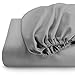 Bare Home Fitted Bottom Sheet Twin Size - Premium 1800 Microfiber - Ultra-Soft Hotel Luxury - Deep Pocket - Durable and Long Lasting (Twin, Light Grey)