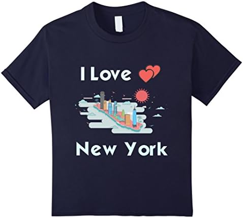 unisex-child I love New York Tshirt 12 Navy