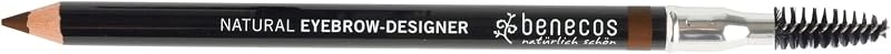Benecos Natural Eyebrow Designer Pencil Brown 1.05g Jojoba Oil Tinted Brow