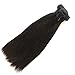 JINREN Full Head Set Brazilian Virgin Hair Straight Hair Weave 3 Bundles Unprocessed Virgin Human Hair Weave Natural Black 10-28inch (20inch 22inch 24inch)