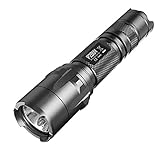 Nitecore P20UV Tactical Strobe Ready LED Flashlight with 4 UV Light, Black