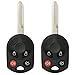 Keyless2Go New Keyless Entry Remote Key Replacement for Select Ford Escape Expedition Explorer Focus Fusion Lincoln Town Car and Other Vehicles That Use OUC6000022 164-R7040 (2 Pack)