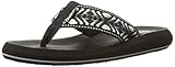 Skechers Cali Women's Asana-Seek Flip Flop, Black/White, 9 M US
