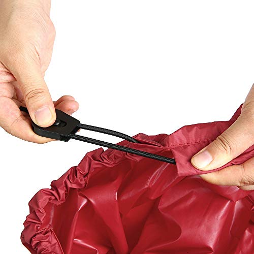 ZHX Universal Adjustable Sport Waterproof Nylon Kayak Spray Skirt Deck Sprayskirt Cover Red S - Thumbnail 2
