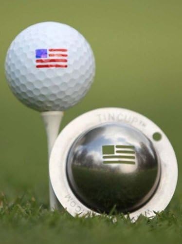 Tin Cup Golf Ball Custom Marker Alignment Tool Tin Cup Golf Ball Custom Marker Alignment Tool