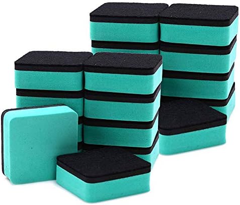 Besline 30個セット 磁気ホワイトボード フェルトイレーザー 消しゴム ミニ黒板クリーナー マグネット付き 黒板