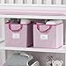 Delta Children 2 Piece Printed Storage Boxes, Barely Pink