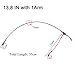 Mono Fishing Leader Rigs with Swivel Snaps Saltwater Surf Fishing Bottom Rigs High Strength Drop Fishing Rig 1 Arm and 2 Arm Nylon Leader Wire Leader Rigging for Lures Bait Hooks (12PCS, 2 Arms)