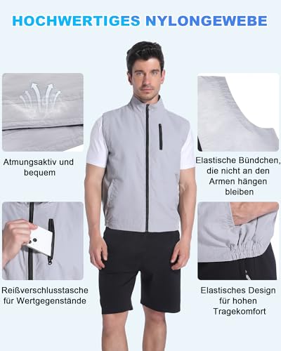 FERNIDA Cooling vest, cooling ice vest with 24 ice bags, men and women, sleeveless nylon, breathable, cool clothing for summer outdoors, hot weather, hunting, working, weeding