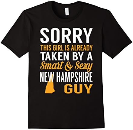 Mens This Girl Taken By Smart &amp; Sexy New Hampshire Guy TShirt XL Black