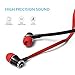 Santeck(TM) Stylish Flat Cable Noise isolating in-ear headphones with Mic for iPhone iPad iPod Android and More