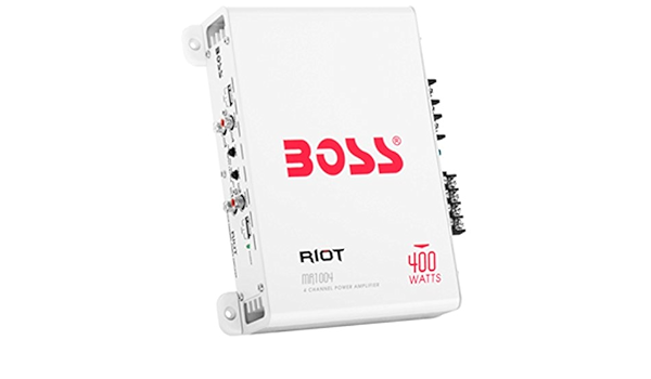 Amazon Com Boss Audio Riot R1004 400w 4 Canales Amplificador De Potencia Para Coche Mosfet 12 Unidades Electronica