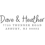Personalized Couple Address Stamp, Self-Inking Wedding Stamps, Housewarming Gift