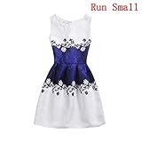Girls 5 - 10 Years Flower Wedding Princess Party Printing Dress