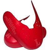 Crease Preventers by Shoe-Vital | 1 PAIR Plastic shields for sneaker anti shoe toe box creasing protectors- Shoe Trees - Sizes 6-12 | Red