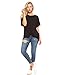 Amie Finery Knot Front Tie Tee Shirt Top for Women Loose Fit Fashion Tops