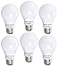 Bioluz LED 6 Pack 40 Watt LED Light Bulb (uses 6 watts) A19 LED Light Bulbs See Series Non Dimmable Warm White (2700K) Light Bulb 6-Pack