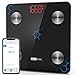 Updated 2020 Version Bluetooth Digital Body Fat Scale, AMAGARM Smart Wireless BMI Weight Scales, Bathroom Tracks Body Composition Analyzer Scale with Smartphone App for Water, BMI, BMR, Muscle Mass
