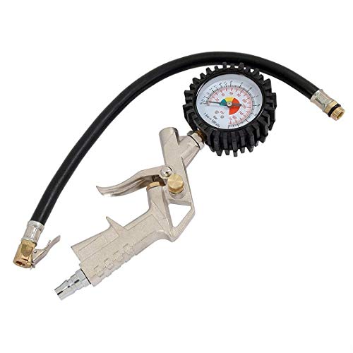 220psi Car Vehicle Bike Tire Tyre Inflator Gun Gauge Air Pressure Compressor