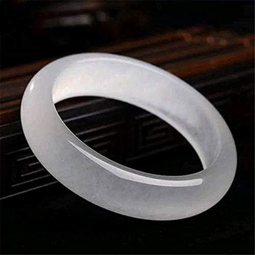 Zhiming Natural jade bracelet ice species transparent white quartzite jade bangle bracelet Female Bracelet