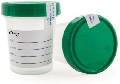 Orsini Basic Specimen Containers with Screw Caps 120 mL (4 Oz.) - 20 Pack