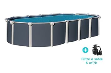 Piscine Osmose Ovale 515 X 390m Anthracite Amazonfr Jardin