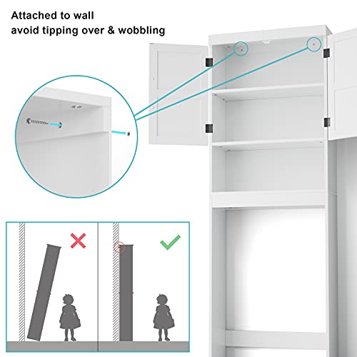 SRIWATANA Over The Toilet Storage Bathroom Spacesaver with